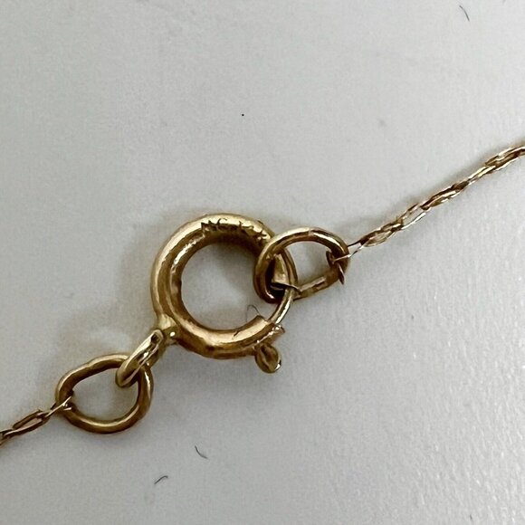 14K YELLOW GOLD TREE OF LIFE PENDANT NECKLACE WITH CUBIC ZIRCONIA - Picture 10 of 14